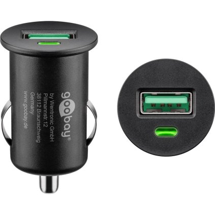 Goobay Napájecí autoadaptér na Quick Charge QC3.0 USB 2,4A