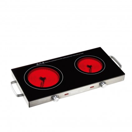 BRAVO Sklokeramický dvouplotýnkový vařič B-4971
