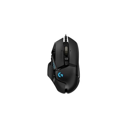 Logitech Herní myš G502 Hero, USB, Drátová USB, 16000 DPI, černá