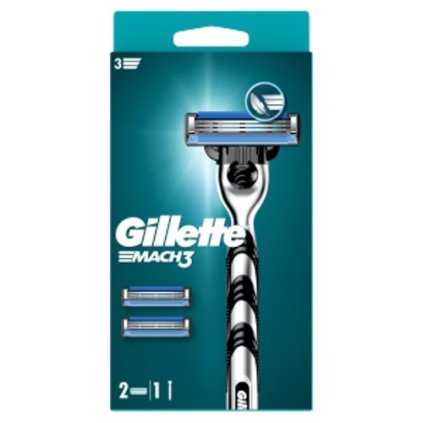 Gillette (strojek+2 hlavice/bal) Mach3