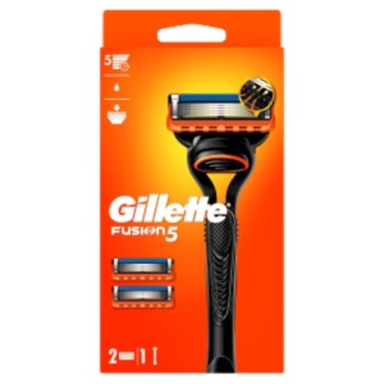 Gillette (strojek+2hlavice/bal) Fusion