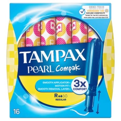 Tampax Pearl Compak Regular s aplikátorem, 16 ks