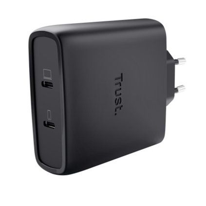 TRUST MAXO 100W 2P USB-C GAN CHARGER BLK