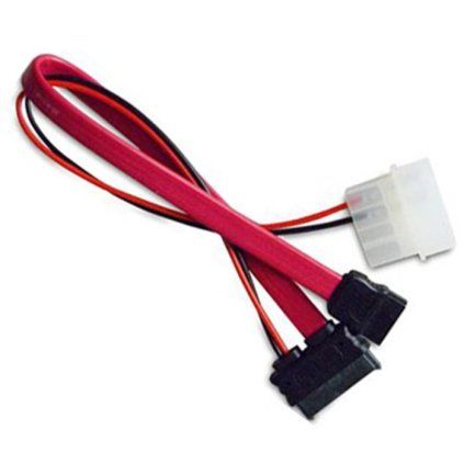 Akasa slimline SATA na SATA data a power - 40 cm