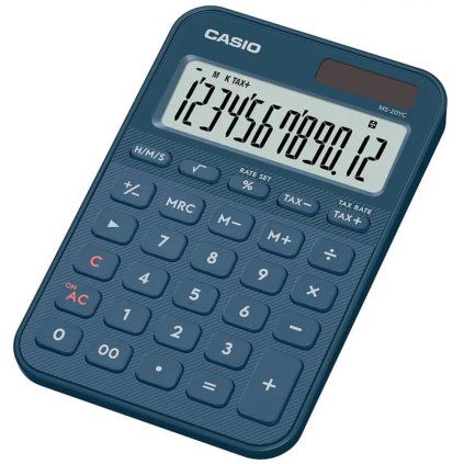 Casio MS 20 YC NY modrá stolní kalkulačka