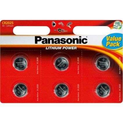 Panasonic CR-2025 6BP Li
