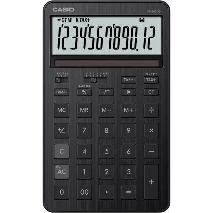 Casio JW 200 DQ BK černá stol.kalkulačka