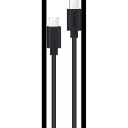 Philips DLC3104C/00, USB-C to USB-C, černý, 1,2m
