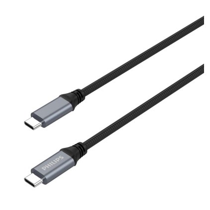 Philips DLC5206C/00, USB-C na USB-C, černý, 2m