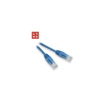 LYNX UTP patch kabel Cat5e, PVC, CCA, 7m, modrý