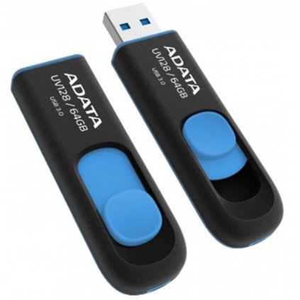 ADATA F UV128 64GB - USB 3.0 Flash Disk, černo modrý