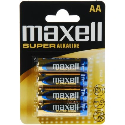 MAXELL LR6 4BP AA Super Alk
