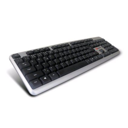 C-TECH KB-102 USB slim silver, CZ/SK klávesnice