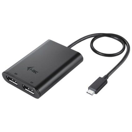i-Tec USB-C Dual 4K 60Hz (single 8K 30Hz) Display Port video adaptér