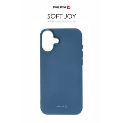 Swissten pouzdro Soft Joy pro iPhone 16 PLUS modré