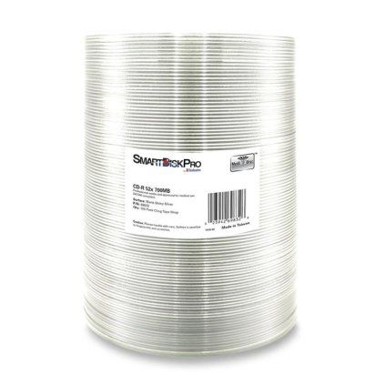 SmartDisk Pro CD-R 700MB 52x Blank Shiny Silver, Unprinted 100-spindl
