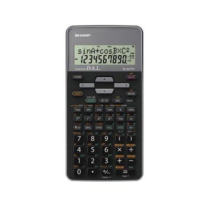 Sharp Kalkulačka EL-531THGY, černá, školní