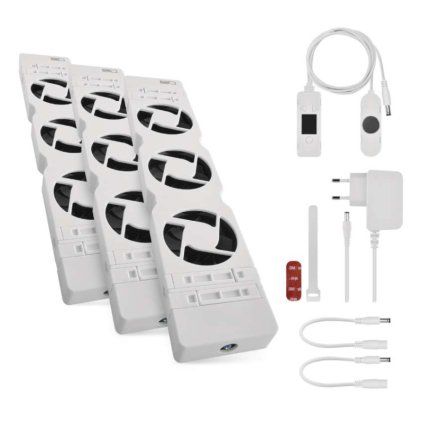 EMOS P56PR3 Trio ventilátor pod radiátor, bílý