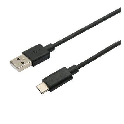 Kabel C-TECH USB 2.0 AM na Type-C kabel (AM/CM), 2m, černý