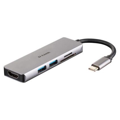 D-Link 5-in-1 USB-C Hub with HDMI and SD microSD Card Reader