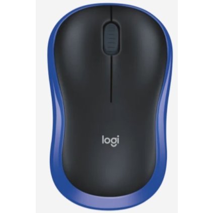 Logitech M185 Mouse optical wireless 2.4 GHz USB wireless receiver blue