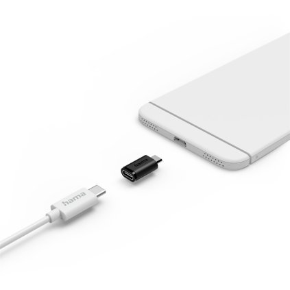 Hama redukce micro USB na USB-C, kompaktní, 3 ks