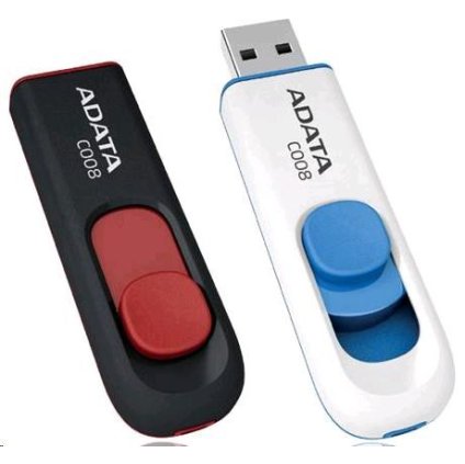 ADATA F C008 16GB - USB Flash Disk, černo červená