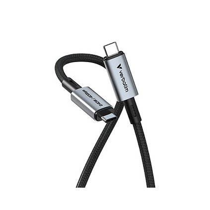 Verbatim USB kabel USB C samec - USB C samec, 240W, 1.2m, černý, box, 31847