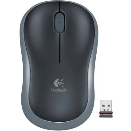 Logitech myš Wireless Mouse M185, optická, 3 tlačítka, šedá, 1000dpi