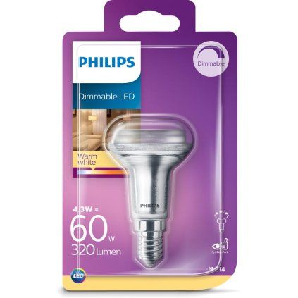 Philips LED CLA 60W R50 E14 WW 36D D RF