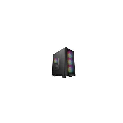 DEEPCOOL Case CC560 MESH V2, ATX, ARGB, Průhledná bočnice, 4x120mm ventilátor, černá