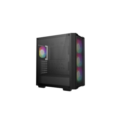 DEEPCOOL Case CC560 MESH V2, ATX, ARGB, Průhledná bočnice, 4x120mm ventilátor, černá