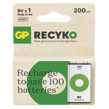 GP ReCyko 200 (9V), 1 ks