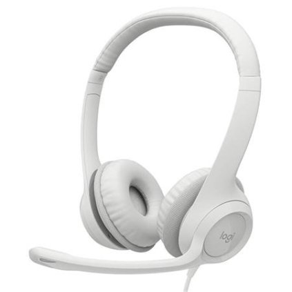 Logitech Corded USB Headset H390 - EMEA - OFF-WHITE