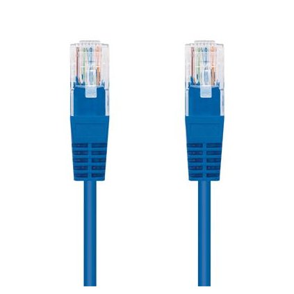 Kabel C-TECH patchcord Cat5e, UTP, modrý, 2m