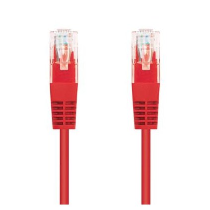 Kabel C-TECH patchcord Cat5e, UTP, červený, 3m