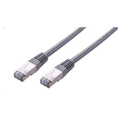 Kabel C-TECH patchcord Cat5e, FTP, šedý, 0,5m