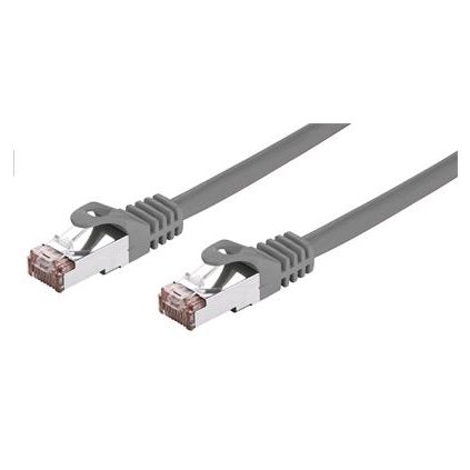 Kabel C-TECH patchcord Cat6, FTP, šedý, 0,5m