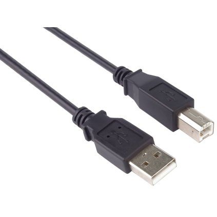 PremiumCord Kabel USB 2.0, A-B, 0.5m barva černá