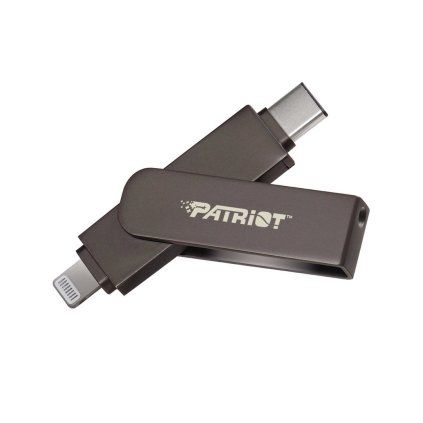 Patriot iLuxe Stick C MFi 128GB USB 3.2 Lightning + USB-C Černá