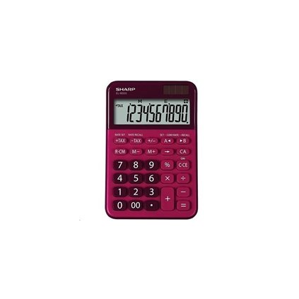 Sharp kalkulačka - ELM335BRD - červená