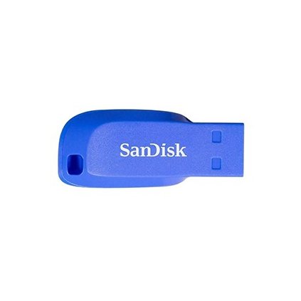 SanDisk FlashPen-Cruzer Blade 64 GB elektricky modrá