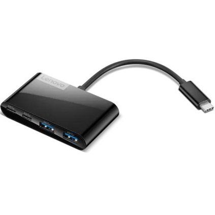 Lenovo Hub Select 4-Port USB-C, 2x USB-A + 2x USB-C, černý
