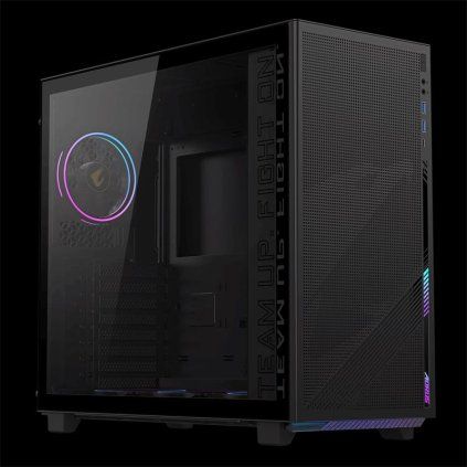 Gigabyte Aorus C400 GLASS Midi Tower Transpar. Černá