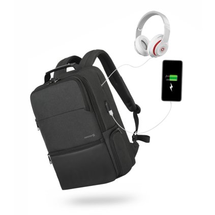 Swissten laptop backpack 15,6" černý