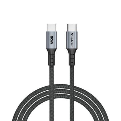 Verbatim kabel Sync & Charge USB-C to USB-C 60W 120 cm černý