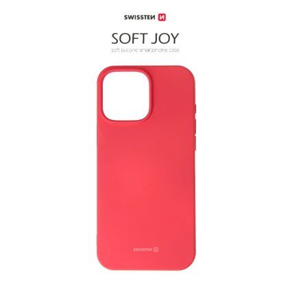 Swissten pouzdro Soft Joy pro iPhone 16 pro MAX červené