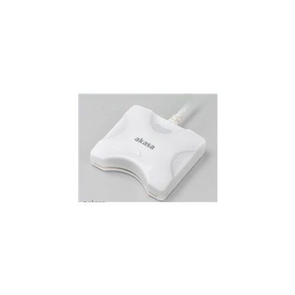 Akasa externí čtečka Smart karet - bílá