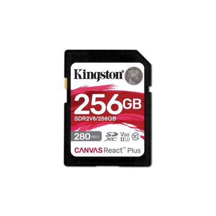 Kingston Canvas React Plus SDHC 256GB UHS-II U3 Class 10
