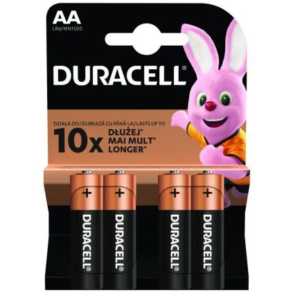 Baterie Duracell Basic, AA (LR6), blistr, 4-pack, 42302